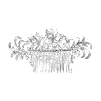 32 Pack Silver Wedding Hair Combs and Bridal Hair Pins Set with Rhinestones & Pearls - inSowni Avelisse