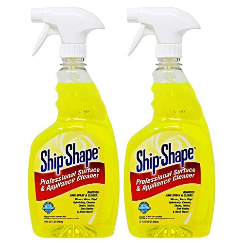 Ship-Shape Professional Surface & Appliance Cleaner - 2 Pack (32 Fl Oz Each) | All In One Salon Cleaning Spray | Streak-Free, Phosphate-Free Avelisse