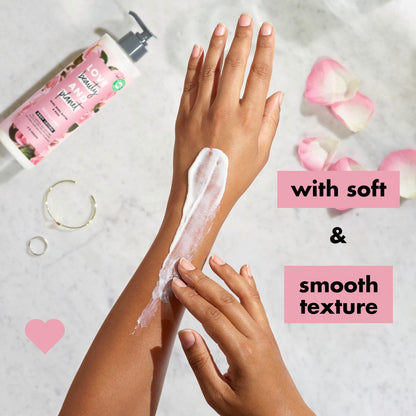 Love Beauty and Planet Delicious Glow Body Lotion Murumuru Butter & Rose for Soft, Glowing Skin, 13.5 oz Avelisse