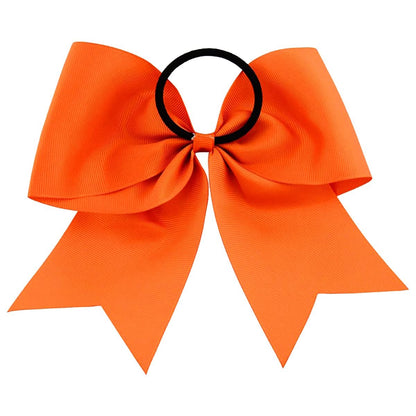 WillingTee 20-Pack 8-Inch Large Cheer Bows for Girls – Grosgrain Ribbon Ponytail Holders, Elastic Hair Ties for Cheerleaders, School, and Daily Wear Avelisse