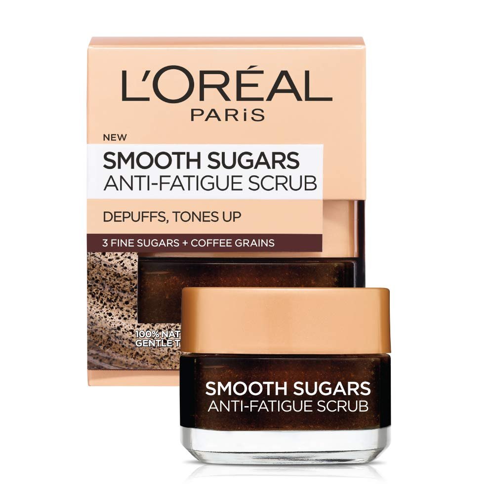 L'Oreal Paris Pure Sugar Face Scrub with Kona Coffee – Exfoliating Scrub for Soft, Glowing Skin, 1.7 oz Avelisse