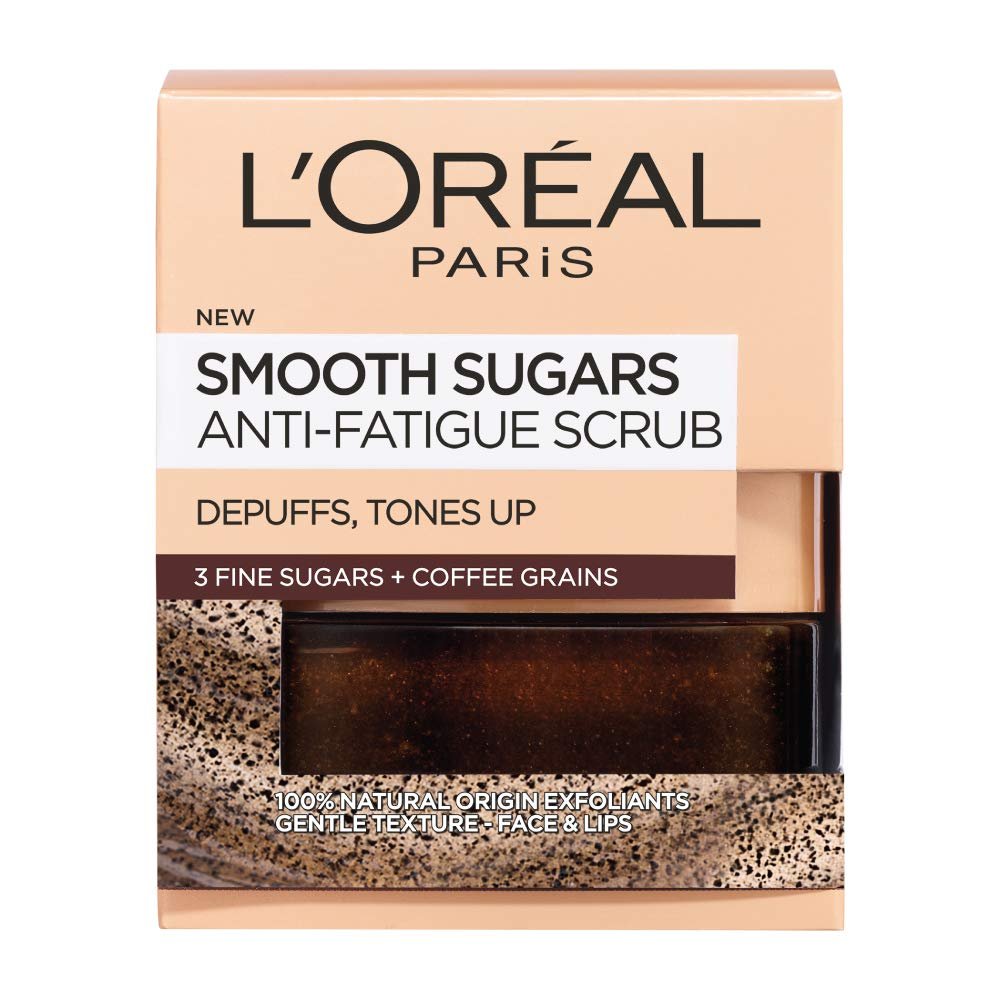 L'Oreal Paris Pure Sugar Face Scrub with Kona Coffee – Exfoliating Scrub for Soft, Glowing Skin, 1.7 oz Avelisse