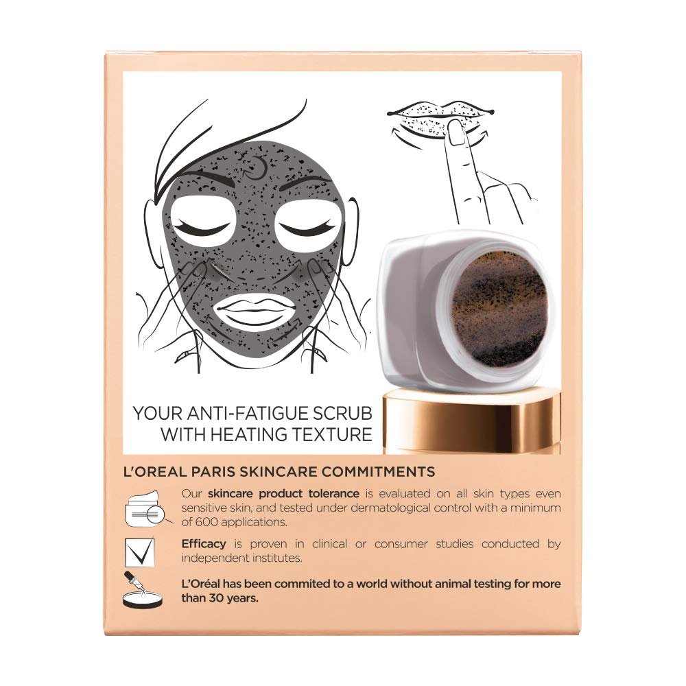 L'Oreal Paris Pure Sugar Face Scrub with Kona Coffee – Exfoliating Scrub for Soft, Glowing Skin, 1.7 oz Avelisse