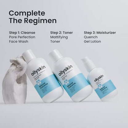Natural Outcome Oily Skin Cleanser | Oil Control Daily Face Wash | Pore Hydrating Non-Greasy Cleansing Gel with Purifying Citrus Extracts | Sulfate & Cruelty Free | 8 oz