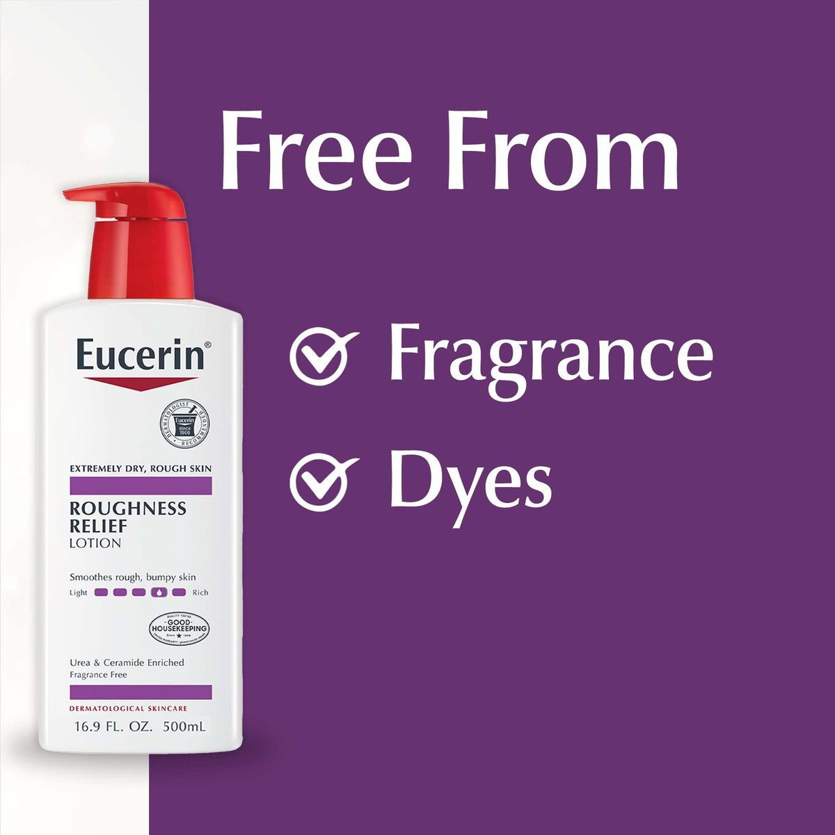 Eucerin Roughness Relief Body Lotion – Urea Enriched Moisturizer for Extremely Dry, Rough Skin, 16.9 Fl Oz Avelisse