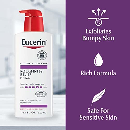 Eucerin Roughness Relief Body Lotion – Urea Enriched Moisturizer for Extremely Dry, Rough Skin, 16.9 Fl Oz Avelisse