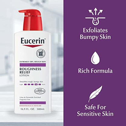 Eucerin Roughness Relief Body Lotion – Urea Enriched Moisturizer for Extremely Dry, Rough Skin, 16.9 Fl Oz Avelisse