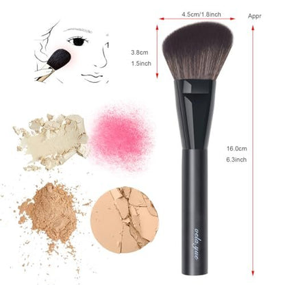 Vela.Yue Angled Blush Makeup Brush - Face Powder Blusher Bronzer Highlighter Contour Brush