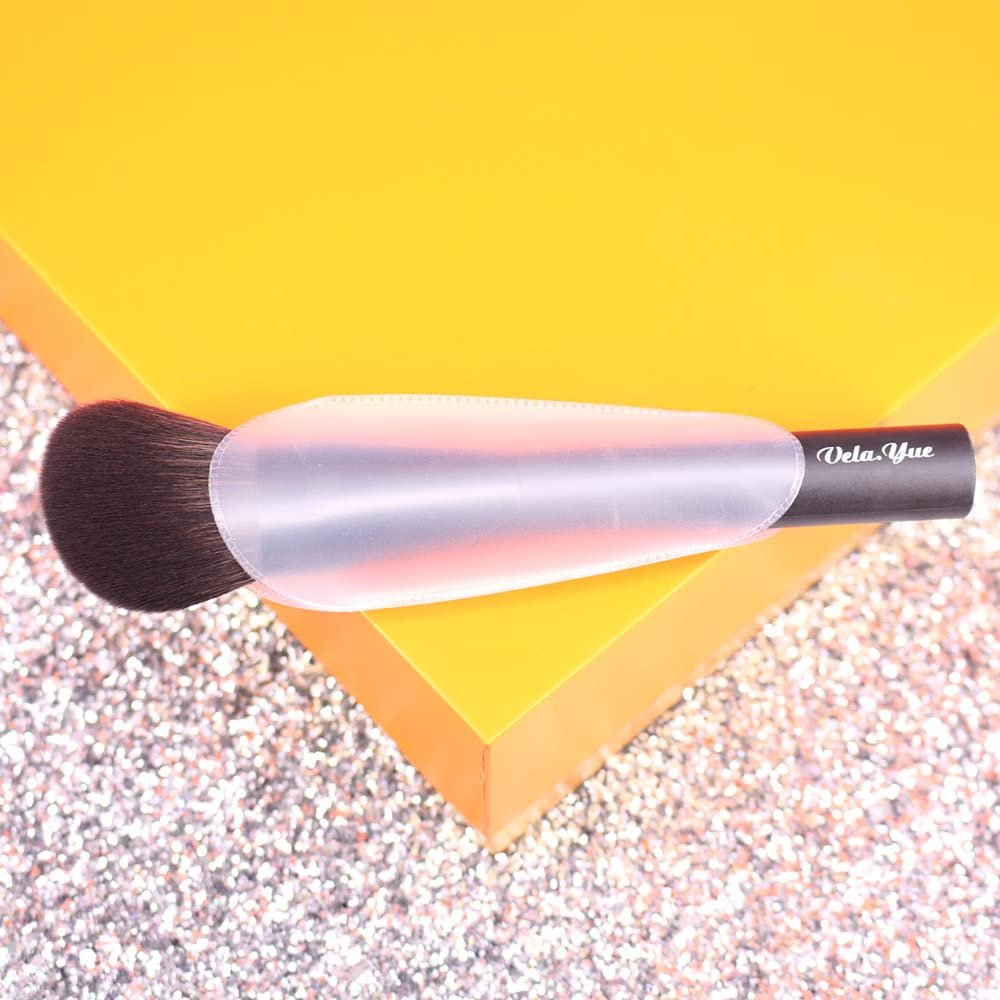 Vela.Yue Angled Blush Makeup Brush - Face Powder Blusher Bronzer Highlighter Contour Brush - görsel 15
