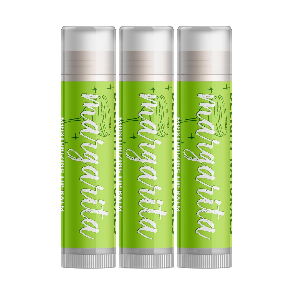 Delight Naturals Margarita Lip Balm - Three Pack - görsel 1