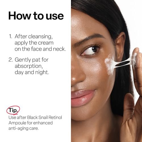 Dr. G Black Snail Cream - Korean Anti-Aging Face Moisturizer with Snail Mucin for Fine Lines, Firming & Elasticity, 1.69 fl oz - görsel 18
