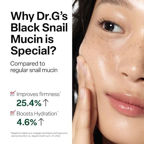 Dr. G Black Snail Cream - Korean Anti-Aging Face Moisturizer with Snail Mucin for Fine Lines, Firming & Elasticity, 1.69 fl oz - görsel 16