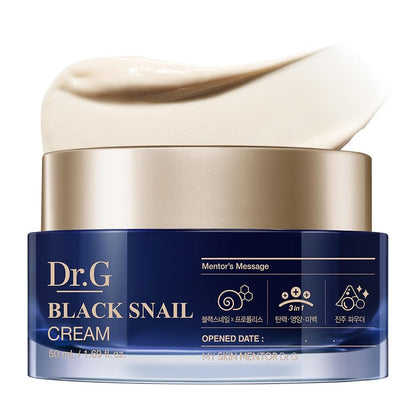 Dr. G Black Snail Cream - Korean Anti-Aging Face Moisturizer with Snail Mucin for Fine Lines, Firming & Elasticity, 1.69 fl oz
