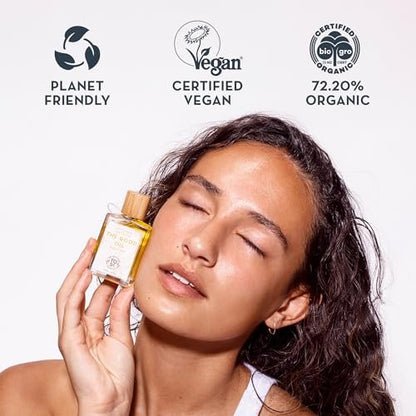 Gua Sha Oil for Face Care – Skin Brightening Serum for Dark Spots, Fine Lines & Wrinkles with Organic Jojoba, Calendula, Sunflower & Turmeric Oil – Face Hydration Glow & Even Skin Tone (30 mL)