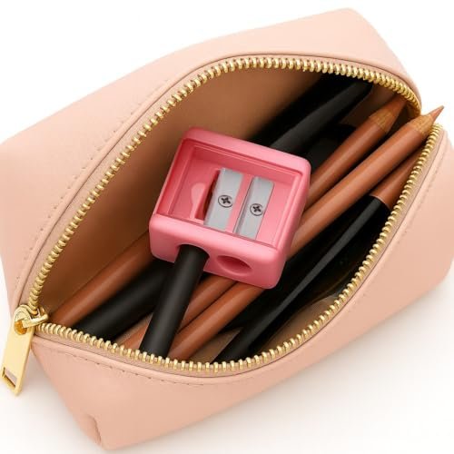 Vertex Bronze Eyeliner Pencil Sharpener – Perfect for Eye & Lip Liners, Large Brow Pencils, and Angled Wing Tips - görsel 6