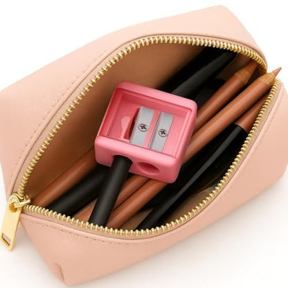 Vertex Bronze Eyeliner Pencil Sharpener – Perfect for Eye & Lip Liners, Large Brow Pencils, and Angled Wing Tips