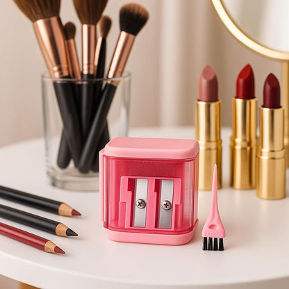 Vertex Bronze Eyeliner Pencil Sharpener – Perfect for Eye & Lip Liners, Large Brow Pencils, and Angled Wing Tips