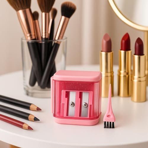 Vertex Bronze Eyeliner Pencil Sharpener – Perfect for Eye & Lip Liners, Large Brow Pencils, and Angled Wing Tips - görsel 4