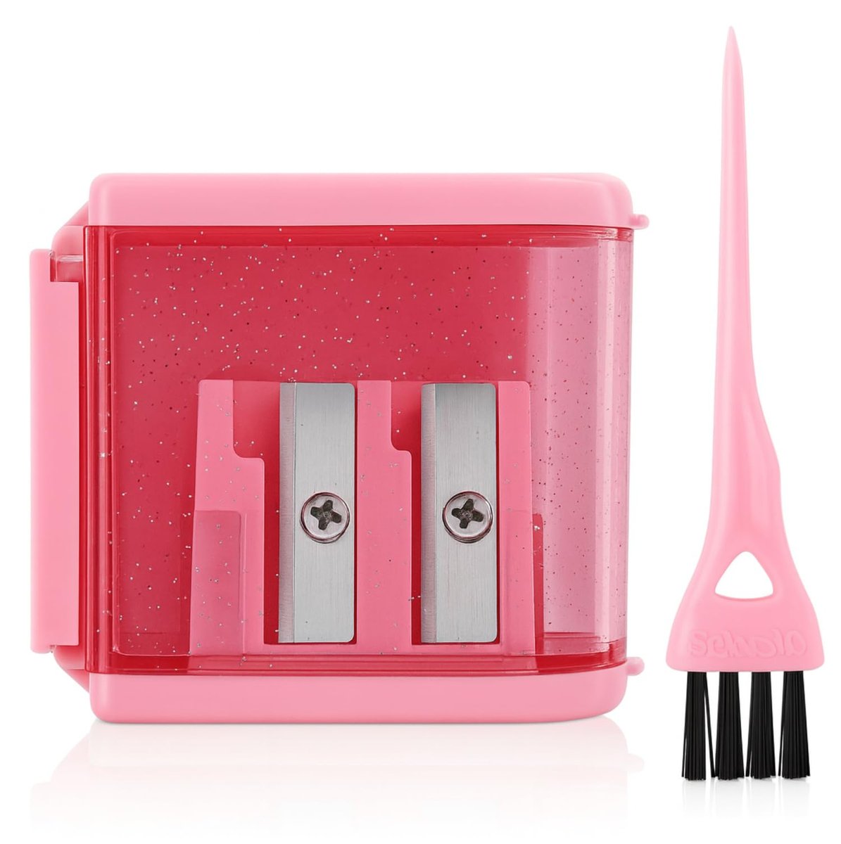 Vertex Bronze Eyeliner Pencil Sharpener – Perfect for Eye & Lip Liners, Large Brow Pencils, and Angled Wing Tips - görsel 1