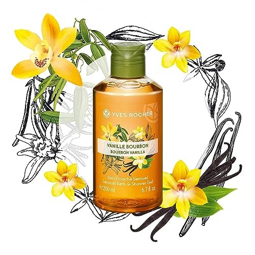 Yves Rocher Les Plaisirs Nature Sensual Bath & Shower Gel Bourbon Vanilla - 200 ml / 6.7 fl oz - görsel 6