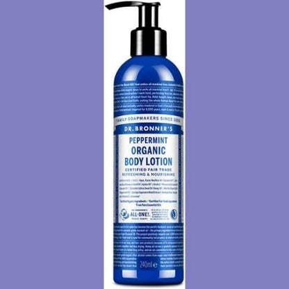 Dr. Bronner's Organic Peppermint Hand and Body Lotion - 236ml (8 fl oz) - Fair Trade & Vegan Avelisse
