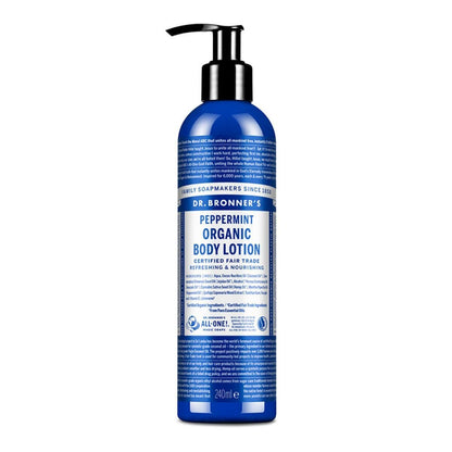 Dr. Bronner's Organic Peppermint Hand and Body Lotion - 236ml (8 fl oz) - Fair Trade & Vegan Avelisse