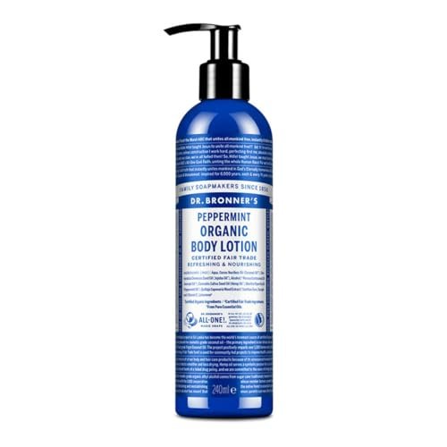 Dr. Bronner's Organic Peppermint Hand and Body Lotion - 236ml (8 fl oz) - Fair Trade & Vegan Avelisse