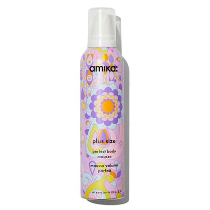Amika Plus Size Perfect Body Hair Mousse - 8.5 oz for Voluminous, Bouncy Hair