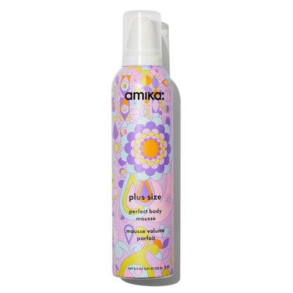 Amika Plus Size Perfect Body Hair Mousse - 8.5 oz for Voluminous, Bouncy Hair