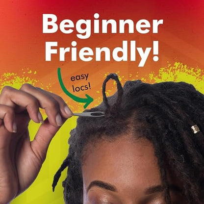 Lion Locs Interlocking Tools for Locs – Sisterlock & Dreadlocks Starter Kit with 2 Locking Needles (Large + Small Pin), Chrome