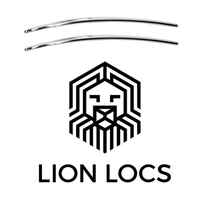 Lion Locs Interlocking Tools for Locs – Sisterlock & Dreadlocks Starter Kit with 2 Locking Needles (Large + Small Pin), Chrome