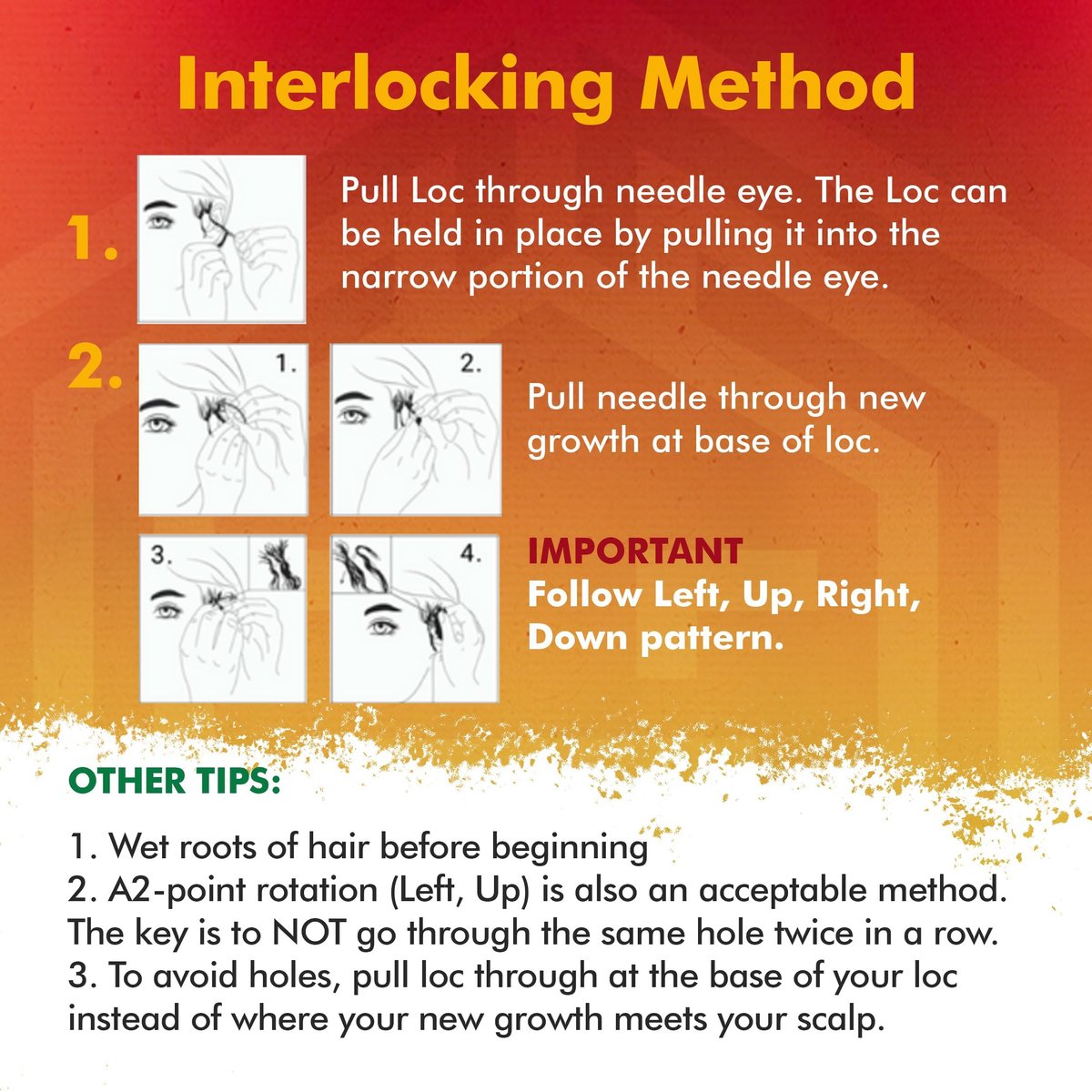 Lion Locs Interlocking Tools for Locs – Sisterlock & Dreadlocks Starter Kit with 2 Locking Needles (Large + Small Pin), Chrome - görsel 9