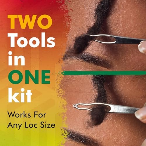 Lion Locs Interlocking Tools for Locs – Sisterlock & Dreadlocks Starter Kit with 2 Locking Needles (Large + Small Pin), Chrome - görsel 4