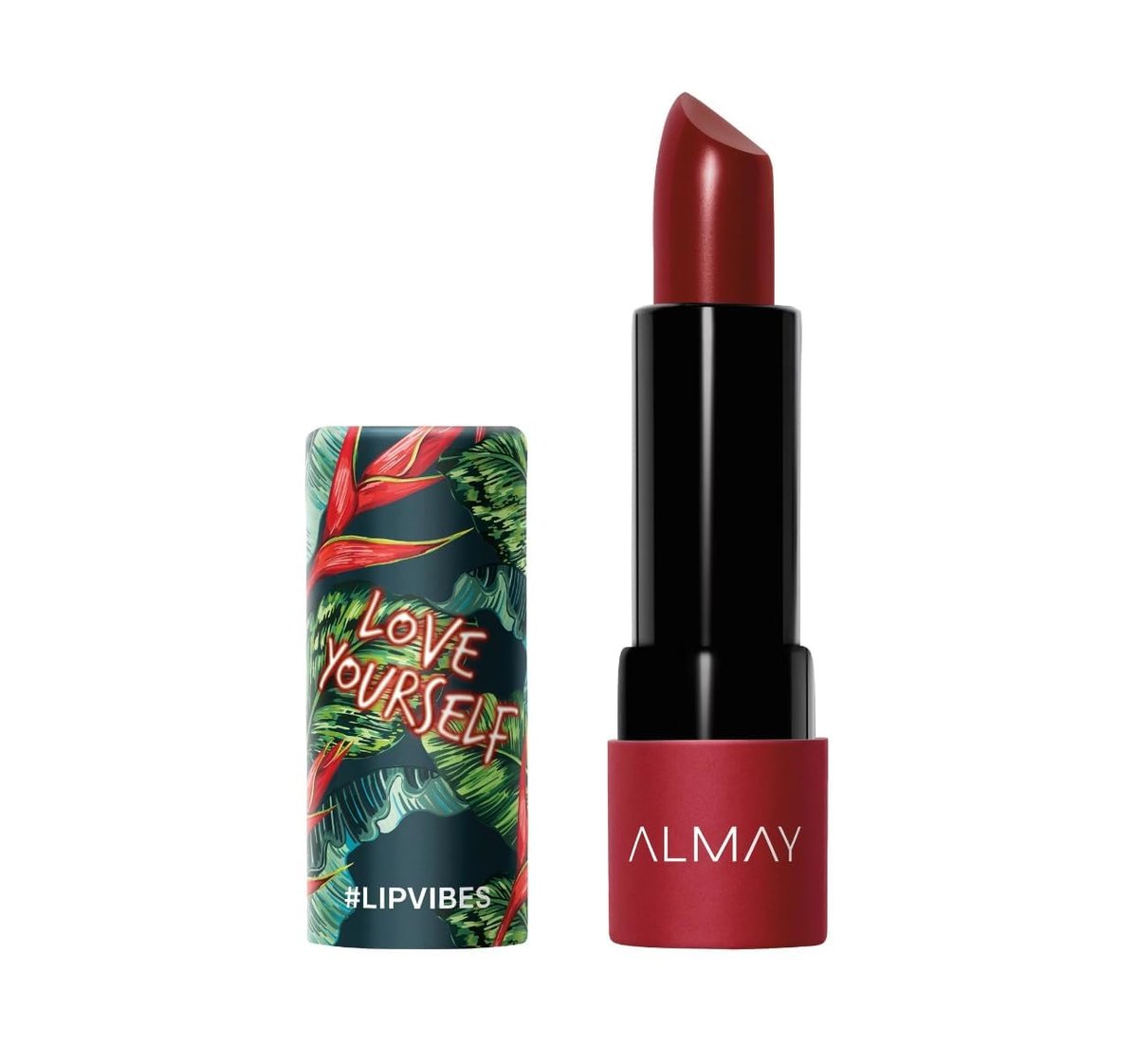 Almay Lip Vibes Lipstick - Love Yourself - Matte Cream Finish with Vitamin E & Shea Butter - Hypoallergenic - 0.14 oz - görsel 1