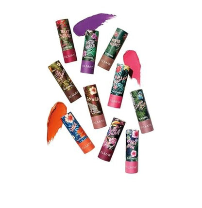 Almay Lip Vibes Lipstick - Love Yourself - Matte Cream Finish with Vitamin E & Shea Butter - Hypoallergenic - 0.14 oz