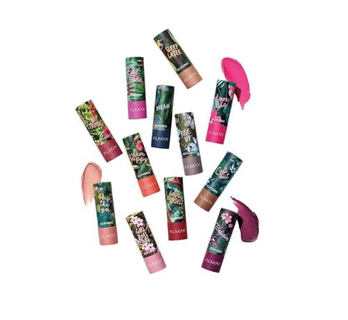 Almay Lip Vibes Lipstick - Love Yourself - Matte Cream Finish with Vitamin E & Shea Butter - Hypoallergenic - 0.14 oz - görsel 14