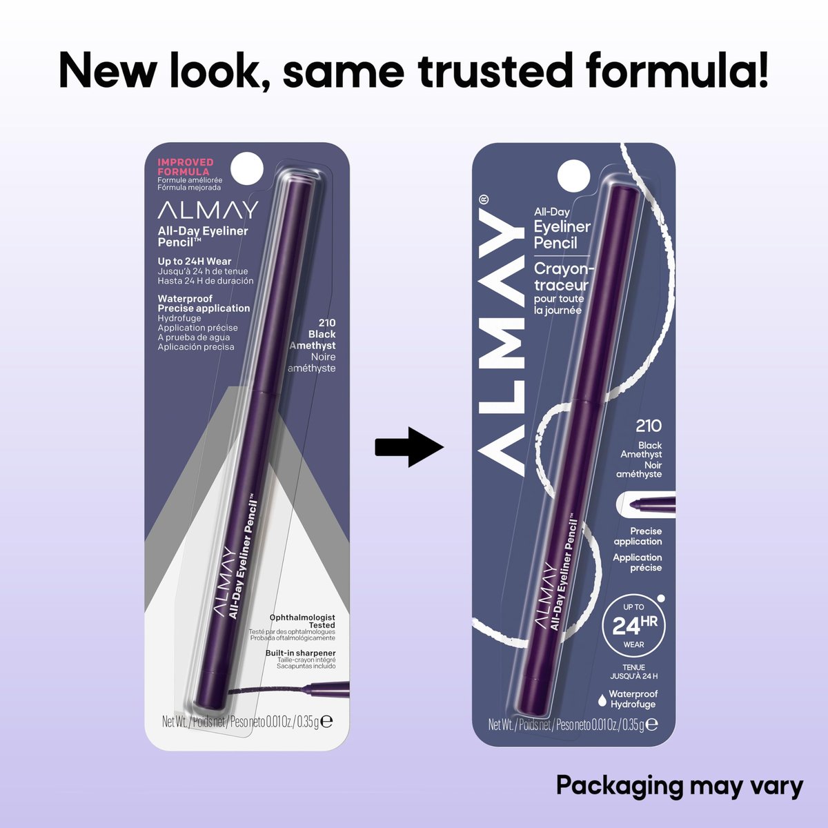 Almay All-Day Eyeliner Pencil - Black Amethyst - Hypoallergenic, Cruelty-Free, Long Wearing & Water Resistant - görsel 16