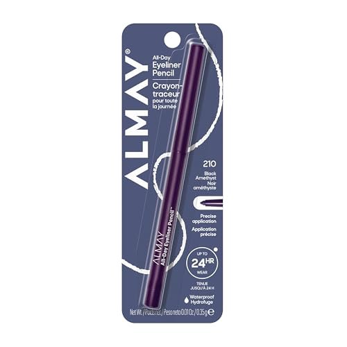 Almay All-Day Eyeliner Pencil - Black Amethyst - Hypoallergenic, Cruelty-Free, Long Wearing & Water Resistant - görsel 1