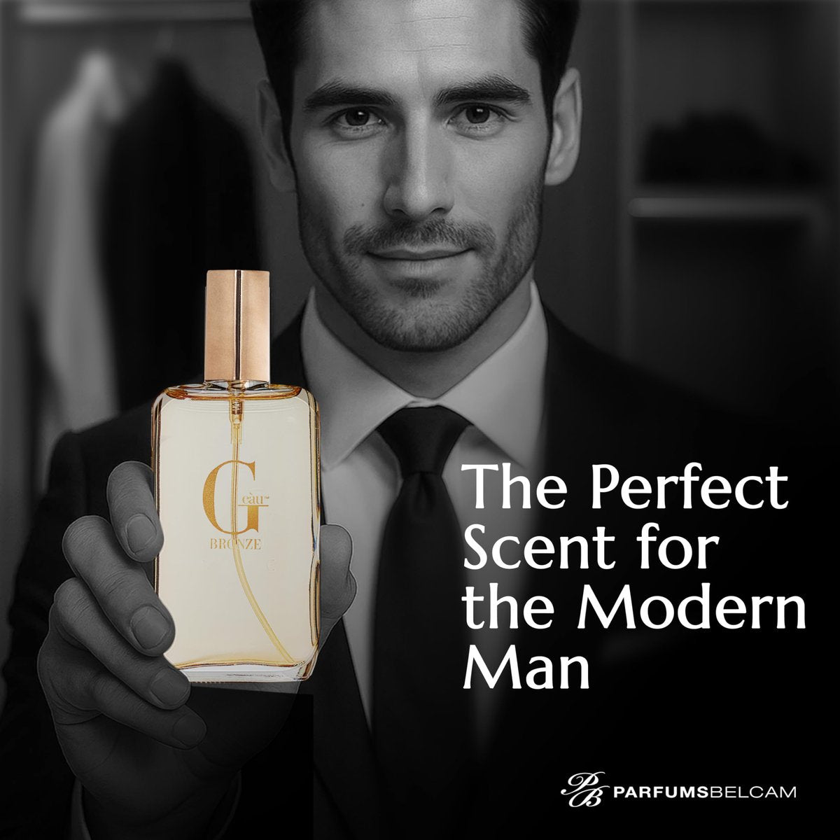 PB ParfumsBelcam G eàu Bronze Eau de Toilette Spray for Men – 3.4 Fl Oz Aquatic Woody Cologne with Citrus, Lavender & Patchouli Avelisse