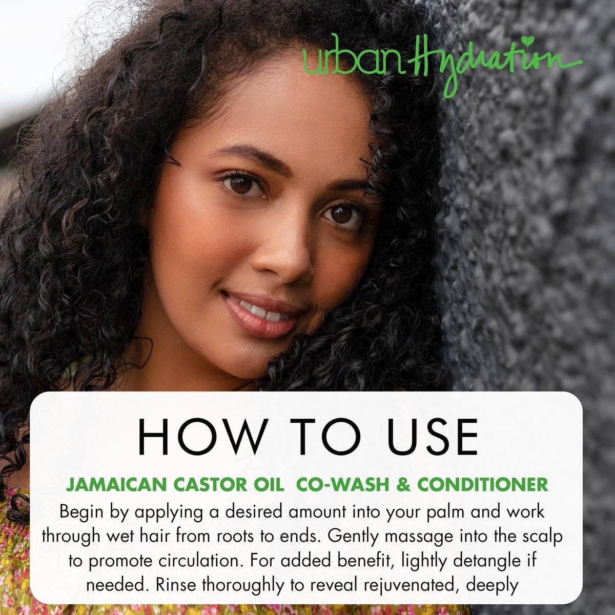 Urban Hydration Jamaican Castor Oil Co-Wash and Conditioner - Sulfate, Paraben & Dye Free - Cleanses, Hydrates & Repairs Damage for Soft, Strong & Shiny Hair - All Hair Types - 16.9 Fl Oz Avelisse