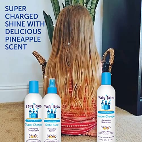 Fairy Tales Tangle Tamer Detangling Shampoo, Conditioner & Spray for Kids - Ultra Moisturizing, Anti-Frizz, Paraben & Sulfate Free - 12 oz (3-Pack) Avelisse