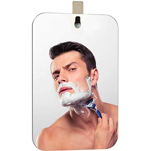 APHUIME Deluxe Large Fogless Shower Mirror - 7.48 x 11 Inch Anti-Fog Shaving Mirror with Hook, Shatterproof Acrylic Bathroom Mirror - görsel 2