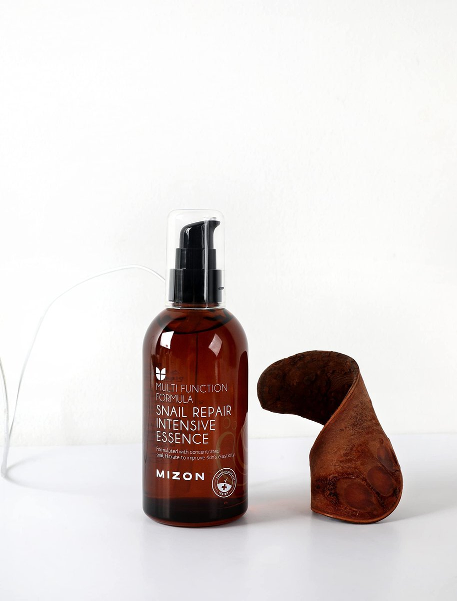 MIZON Snail Repair Intensive Essence – Snail Mucin Serum with Adenosine, Hyaluronic Acid & Centella Asiatica for Smooth, Youthful Skin (3.38 fl oz) Avelisse