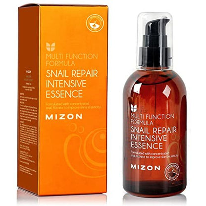 MIZON Snail Repair Intensive Essence – Snail Mucin Serum with Adenosine, Hyaluronic Acid & Centella Asiatica for Smooth, Youthful Skin (3.38 fl oz) Avelisse