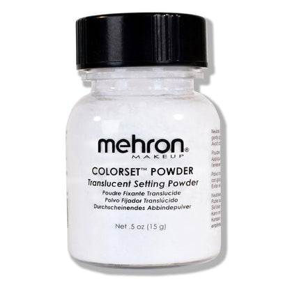 Mehron Makeup Colorset Powder – Translucent Setting Powder for Special Effects, Halloween & Film (0.5 oz / 14 g)
