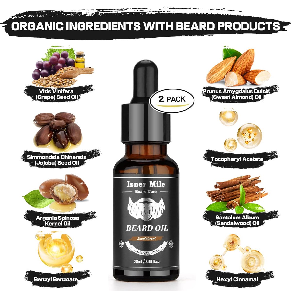 Ultimate Beard Kit for Men – 11 Piece Grooming & Care Set with Sandalwood Beard Oil, Balm, Wash, Conditioner, Brush, Comb & Scissors – Perfect Gift for Dad, Husband, Him Avelisse