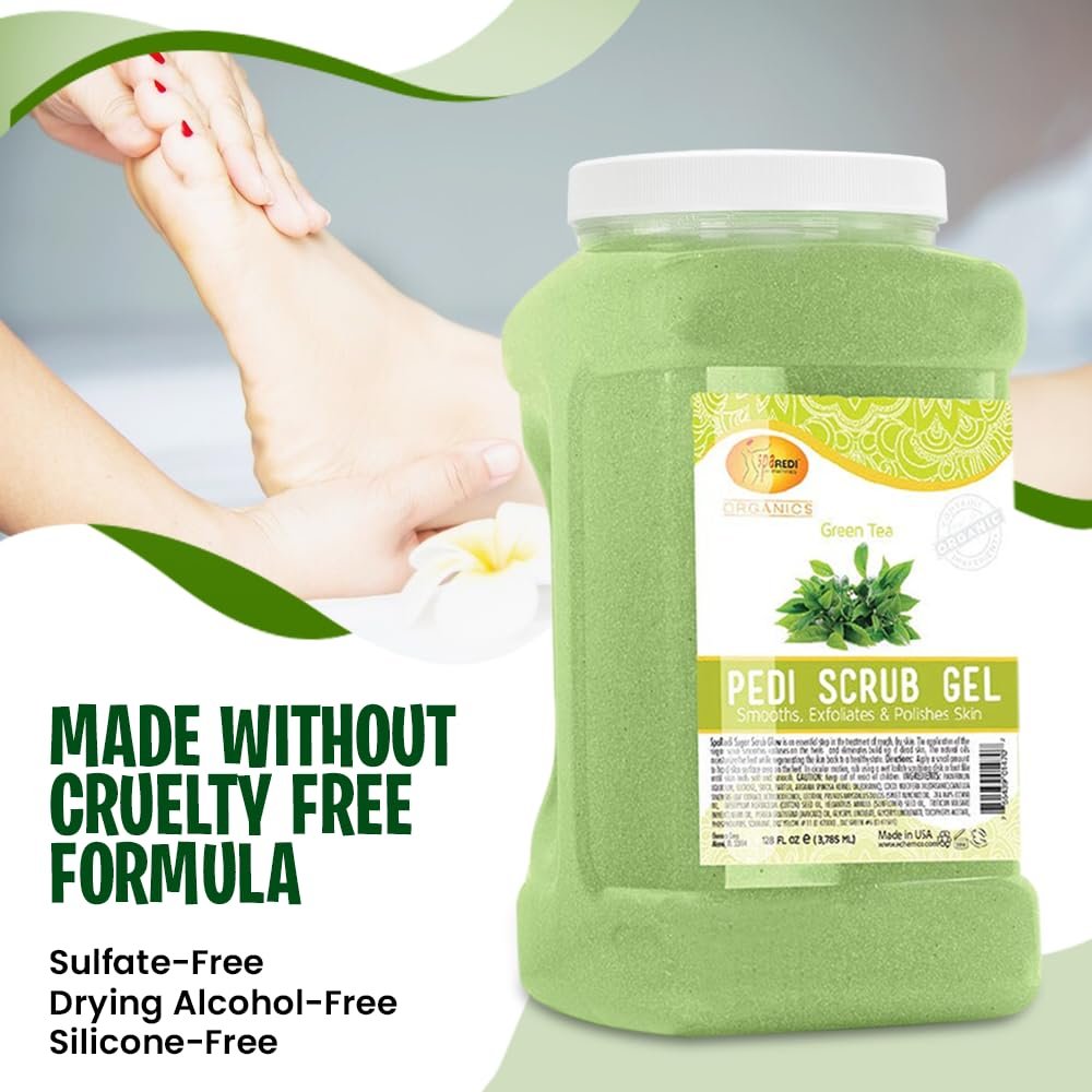 SPA REDI Exfoliating Body & Foot Scrub | Dual-Action Exfoliating & Hydrating Treatment – 128 oz Avelisse