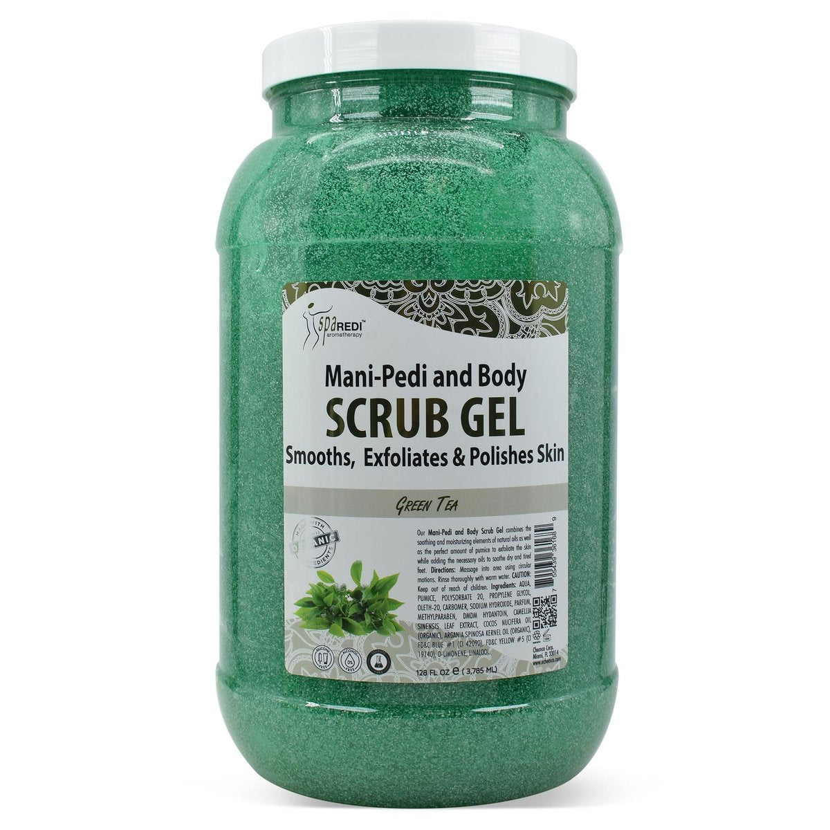 SPA REDI Exfoliating Body & Foot Scrub | Dual-Action Exfoliating & Hydrating Treatment – 128 oz Avelisse