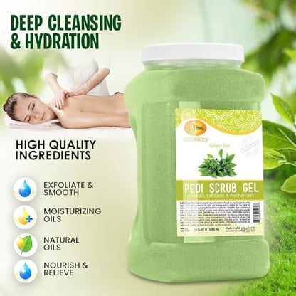 SPA REDI Exfoliating Body & Foot Scrub | Dual-Action Exfoliating & Hydrating Treatment – 128 oz Avelisse