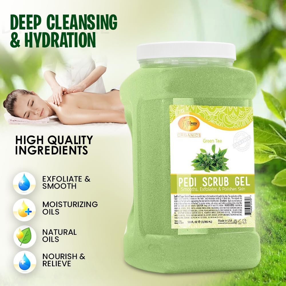 SPA REDI Exfoliating Body & Foot Scrub | Dual-Action Exfoliating & Hydrating Treatment – 128 oz Avelisse